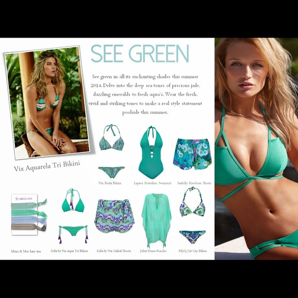 ViX Paula Hermanny Lotus Bikini Swim Suit Set - Picture 11 of 12